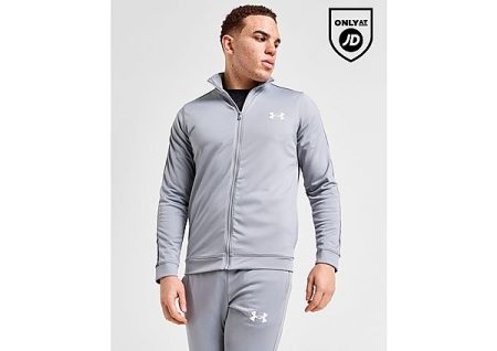 Under Armour UA Poly Track Top - Grey- Heren