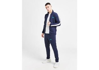 Under Armour UA Poly Track Top - Navy- Heren