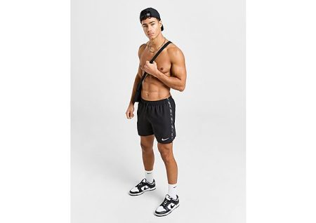 Nike Tape Swim Shorts - Black- Heren