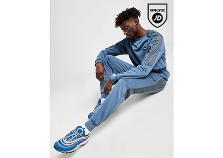 McKenzie Chaos Poly Fleece Track Pants - Blue- Heren