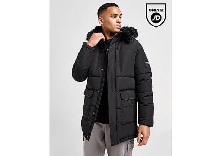 McKenzie Compass Long Parka - Black- Heren