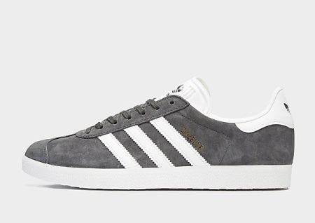 adidas Originals Gazelle - Dark Grey Heather / White / Gold Metallic- Dames