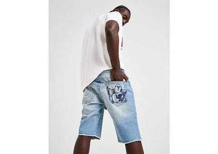 True Religion Ricky Raw Hem Jorts - Blauw- Heren