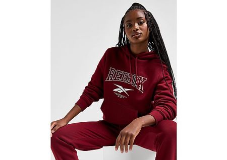 Reebok Bowkers Overhead Hoodie - Red- Dames