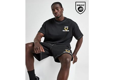 True Religion World Tour Big Logo T-Shirt - Zwart- Heren