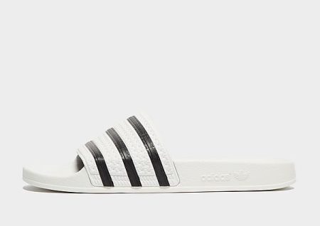 adidas Originals adilette Slides - White / Core Black / White- Dames