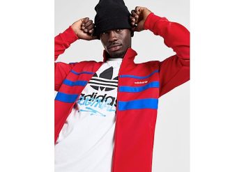 adidas Originals First Track Top - Red- Heren