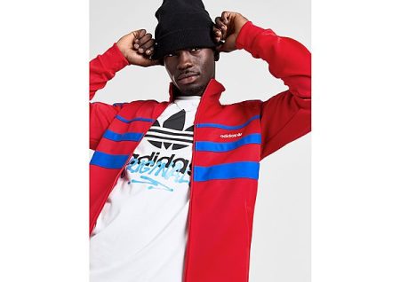 adidas Originals First Track Top - Red- Heren