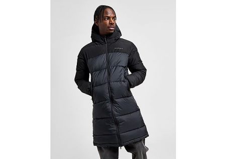 Technicals Sway Longline Bubble Jacket - Black- Heren