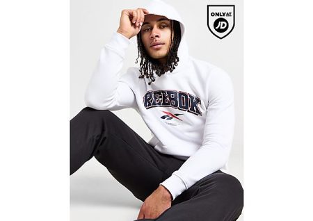 Reebok Albany Overhead Hoodie - White- Heren