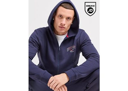 Reebok Albany Full Zip Hoodie - Navy- Heren