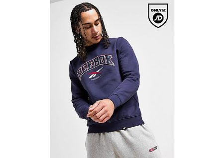 Reebok Albany Crew Sweatshirt - Blue- Heren