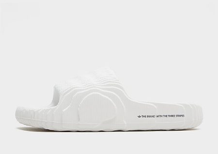 adidas Originals Adilette 22 Slides - Crystal White / Crystal White / Core Black- Dames