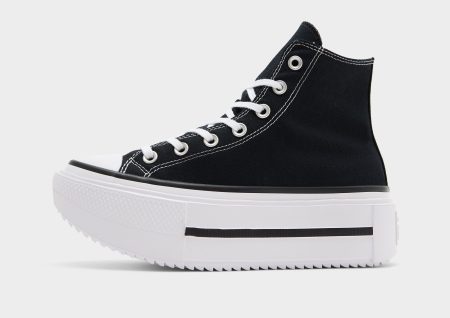 Converse Lift High Double Stack Dames - Zwart- Dames