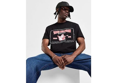 True Religion Railroad T-Shirt - Black- Heren