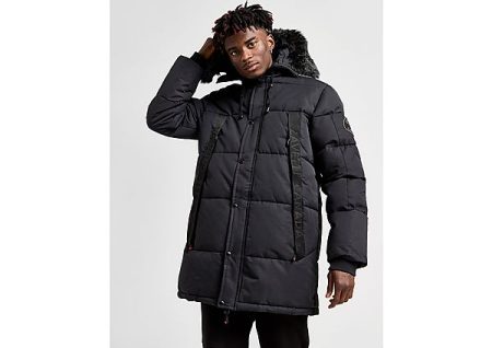 Zavetti Canada Aylmer Longline Parka Jacket - Black- Heren