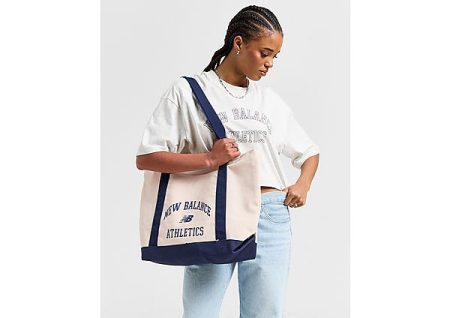 New Balance Mono Canvas Tote Bag - White- Dames