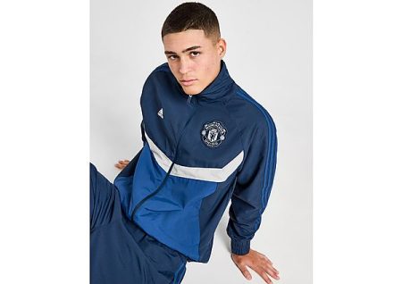 adidas Manchester United FC Track Top - Night Indigo / Victory Blue- Heren