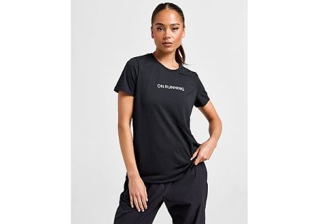 On Running Short Sleeve T-Shirt - Black- Dames