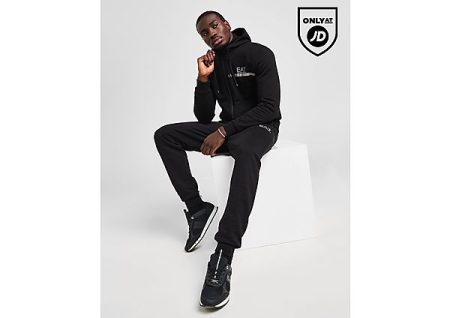 EA7 Emporio Armani Central Tape Overhead Tracksuit - Black- Heren