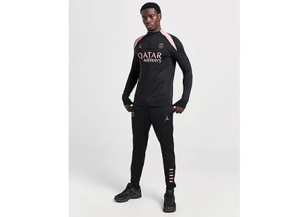 Jordan Paris Saint-Germain Strike Derde Jordan Dri-FIT knit voetbalbroek voor heren - Black/Rust Pink/Rust Pink- Heren