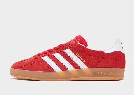 adidas Originals Gazelle Indoor - Better Scarlet / Cloud White / Gum- Dames