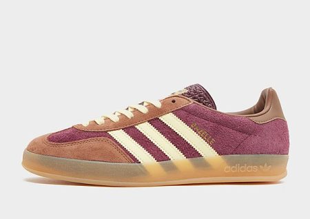 adidas Originals Gazelle Indoor - Maroon / Almost Yellow / Preloved Brown- Dames