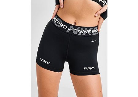 Nike Training Pro Graphic 3" Shorts - Black- Dames