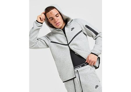 Nike Tech Windrunner herenjack van fleece met rits over de hele lengte Tech - Grijs- Heren
