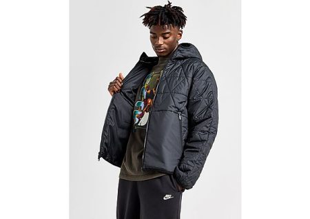 Jordan Statement Quilt Jacket - Black- Heren