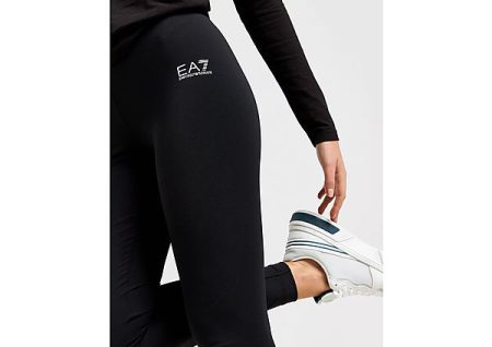 Emporio Armani EA7 High Waist Poly Leggings - Black- Dames