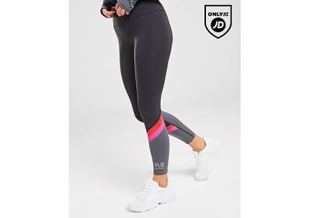 PE Nation Streamline Colour Block Tights - Black- Dames