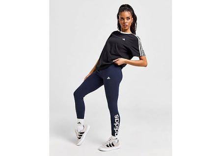 adidas Core Linear Leggings - Legend Ink / White- Dames