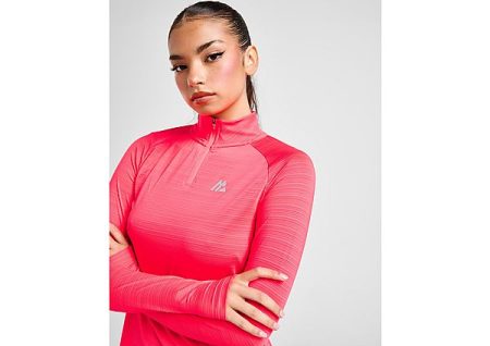 MONTIREX Draft 1/4 Zip Top - Pink- Dames