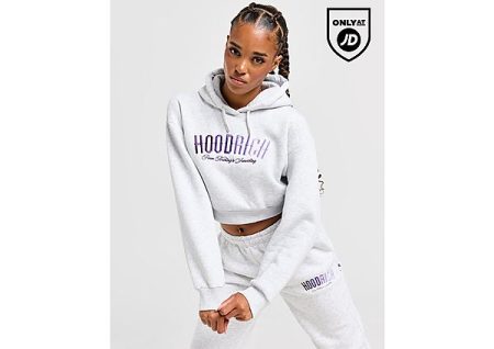 Hoodrich Jade Crop Hoodie - Grey- Dames