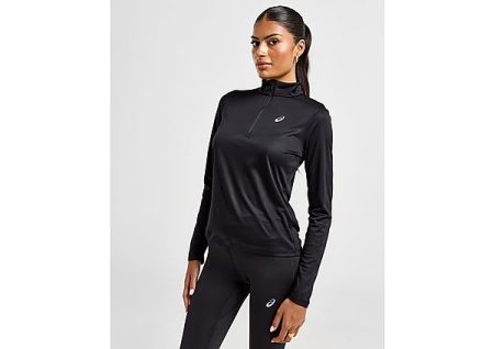 ASICS Core 1/4 Zip Top - Black- Dames