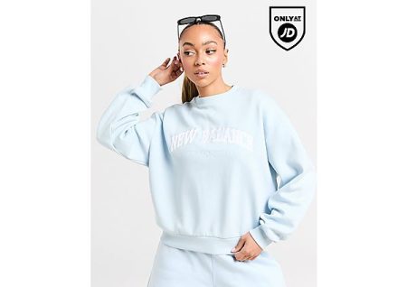 New Balance Logo Crew Sweatshirt - Blue- Dames