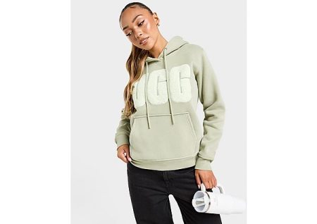 UGG Fuzzy Logo Hoodie - Groen- Dames