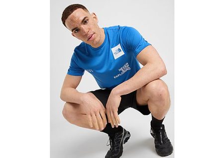 The North Face men's Mountain Foundation Coordinates T-Shir - Blauw- Heren
