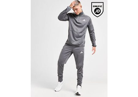 adidas Football Tracksuit - Grey- Heren