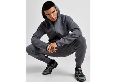 Under Armour UA Unstoppable Fleece Full Zip Hoodie - Gray- Heren
