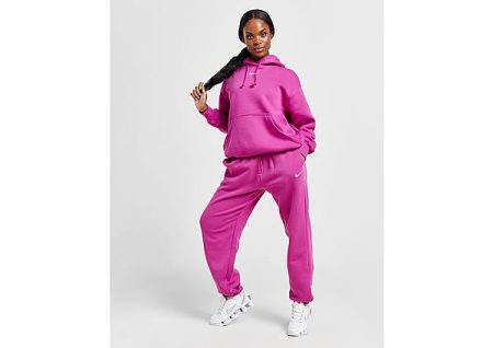 Nike Oversized joggingbroek met hoge taille voor dames Sportswear Phoenix Fleece - Hot Fuchsia/Sail- Dames