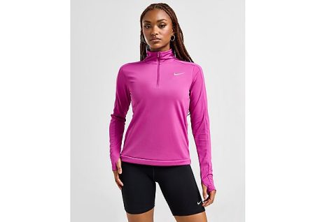 Nike Running Pacer 1/4 Zip Top Dames - Hot Fuchsia- Dames