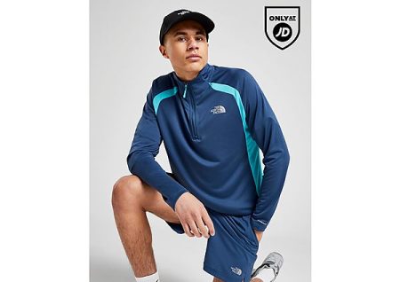 The North Face Performance 1/4 Zip Top - Blauw- Heren