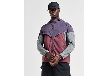 Nike Repel Hardloopjack voor heren Windrunner - Dark Raisin/Burgundy Crush/Smoke Grey- Heren