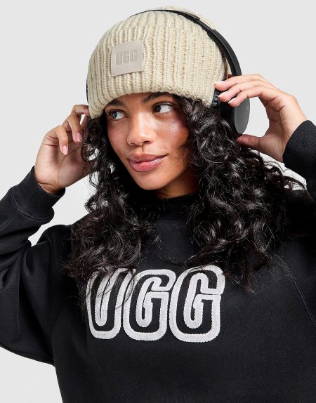 UGG Chunky Rib Beanie Hat - Crème- Dames