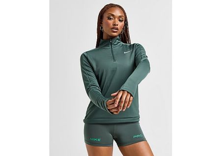 Nike Running Pacer 1/4 Zip Top Dames - Vintage Green- Dames