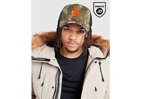 New Era MLB LA Dodgers 9FORTY Trucker Cap - Oranje- Dames