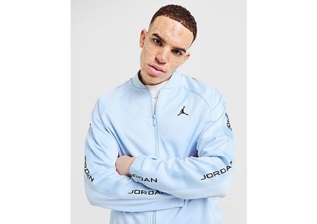 Jordan Poly Track Top - Hydrogen Blue/Black- Heren