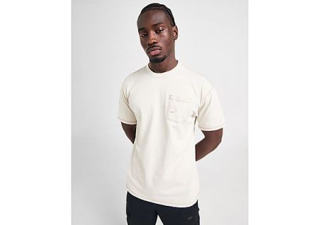 Nike Washed Stitch T-Shirt - Stone- Heren